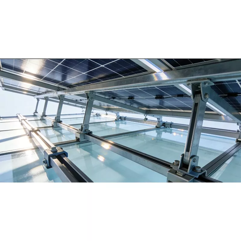 Sistema de montagem de garagem fotovoltaica