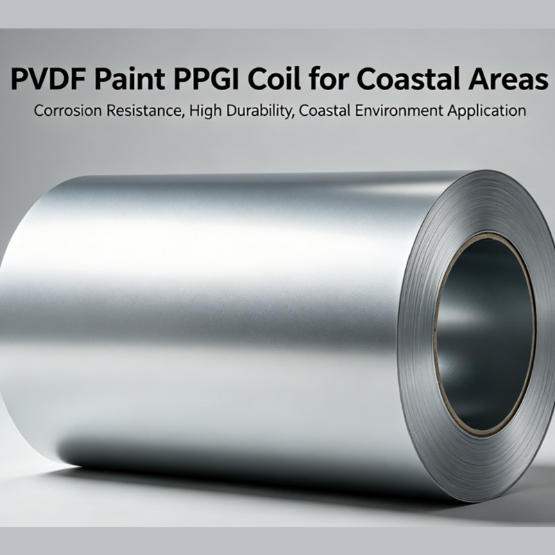 Bobina PPGI de tinta PVDF para áreas costeiras